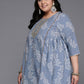 Ahalyaa Women's Traditional wear Tunic - Grey | Swadesiicart