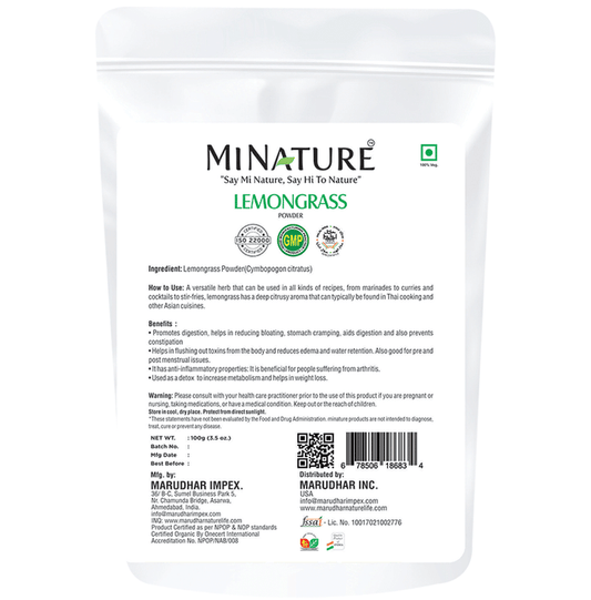 Minature Lemongrass Organic Powder | Swadesiicart