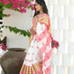Beatitude White Cotton Handloom Jamdani Saree
