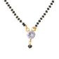 NVR Women's's Set of 2 Black Gold-Polished Beaded Mangalsutra With Ad Stone | Swadesiicart