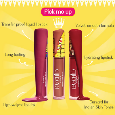 LoveChild By Masaba Gupta Take A DareTransfer-proof Blood Red Maroon Liquid Lipstick | Swadesiicart