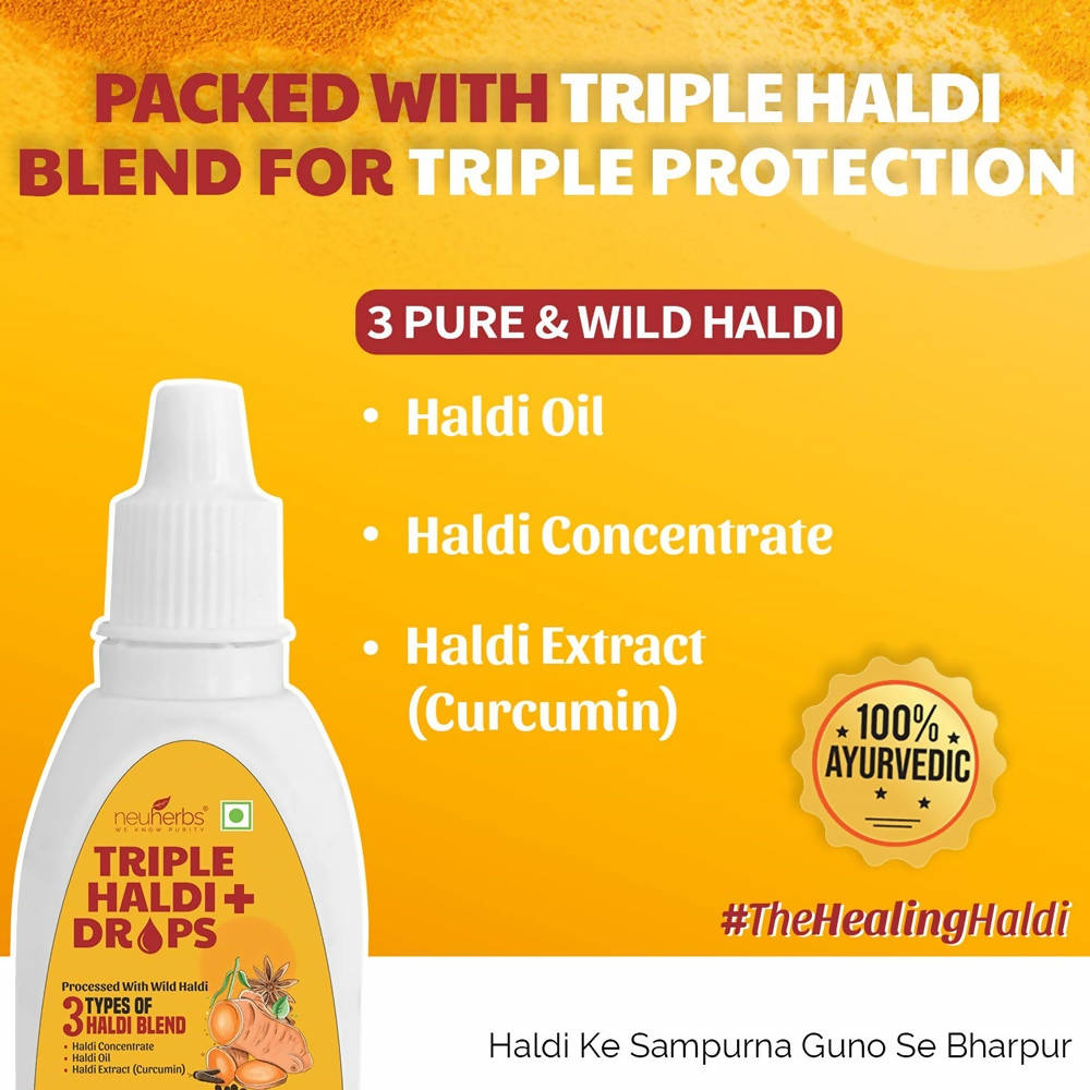 Neuherbs Triple Haldi Plus Drops | Swadesiicart