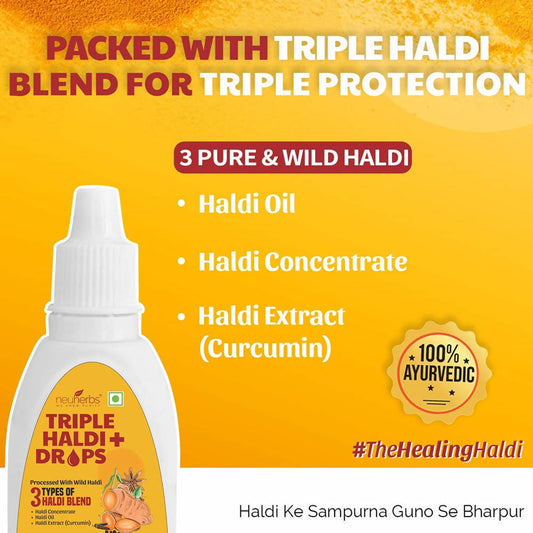 Neuherbs Triple Haldi Plus Drops | Swadesiicart