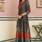 Juniper Green Satin Festive Printed Anarkali Flared Anarkali Kurta For Women | Swadesiicart