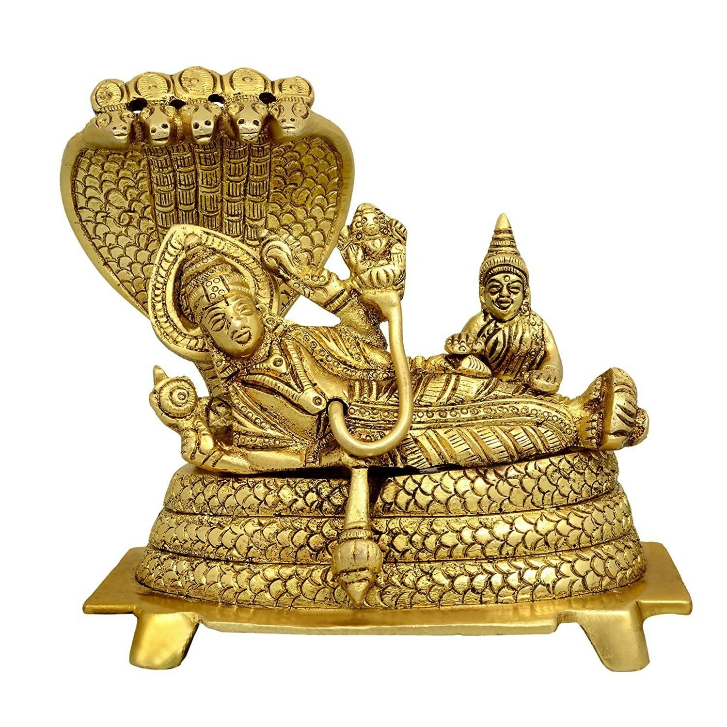 Umi Lord Vishnu and Lakshmi Maa On Shesha Naag - Swadesiicart