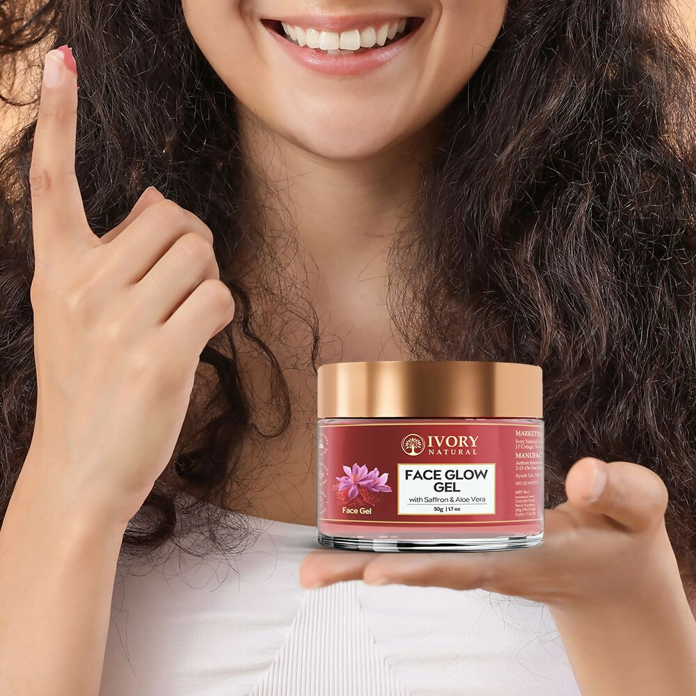 Ivory Natural Face Glow Gel For Instant Glow And Timeless Radiance, Achieve Glowing And Shiny Face | Swadesiicart