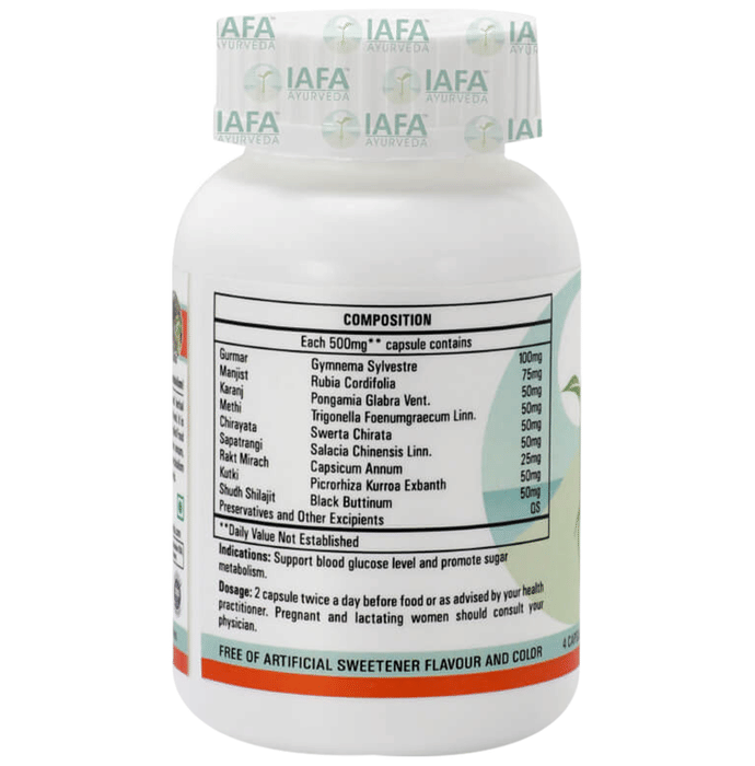 Iafa Ayuveda Insunorm Veg Capsules | Swadesiicart