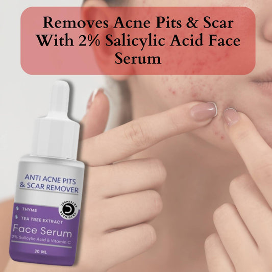 Dermistry Salicylic Acid Anti Acne Face Serum & Anti Acne Foaming Face Wash - Swadesiicart