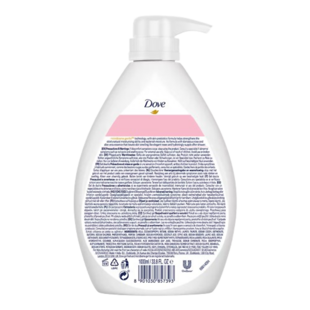 Dove Body Wash- Soothing Rose & Aloe Vera Body - Swadesiicart
