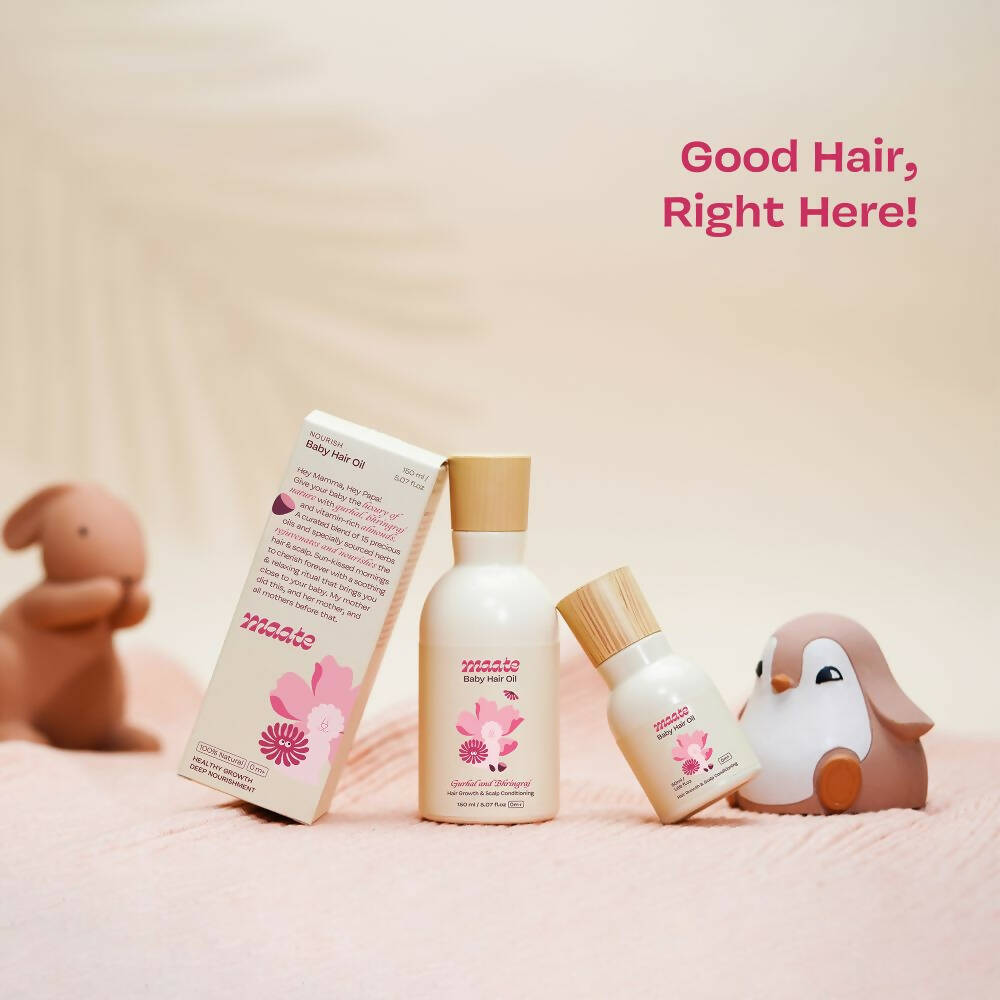 Maate Baby Hair Oil | Protein Rich Oil for Baby Hair Growth - Swadesiicart