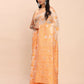 Shree Shyam Fashion Linen Cotton Orange Saree