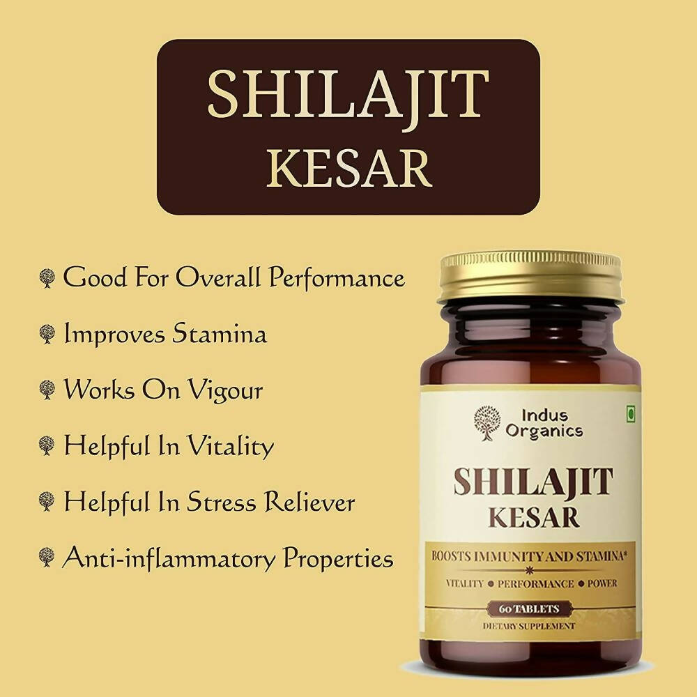 Indus Organics Pure Sj Kesar Tablets - Swadesiicart