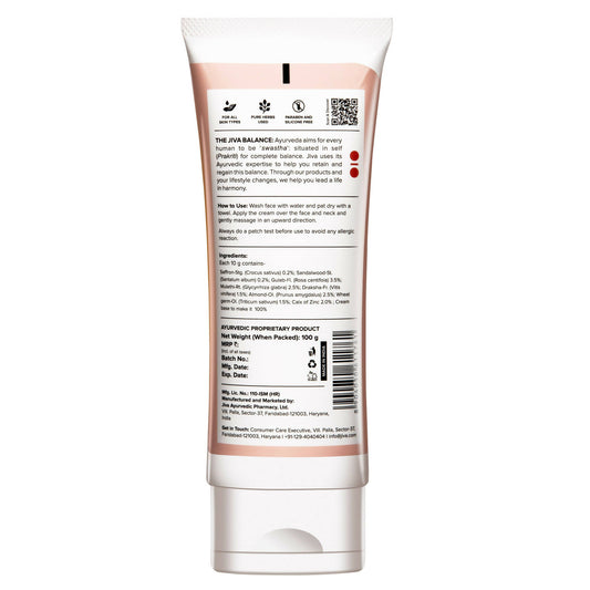 Jiva Ayurveda Saffron Cream - Swadesiicart