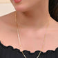VOJ Women Gold-Polished Self Designed Pipe Chain | Swadesiicart