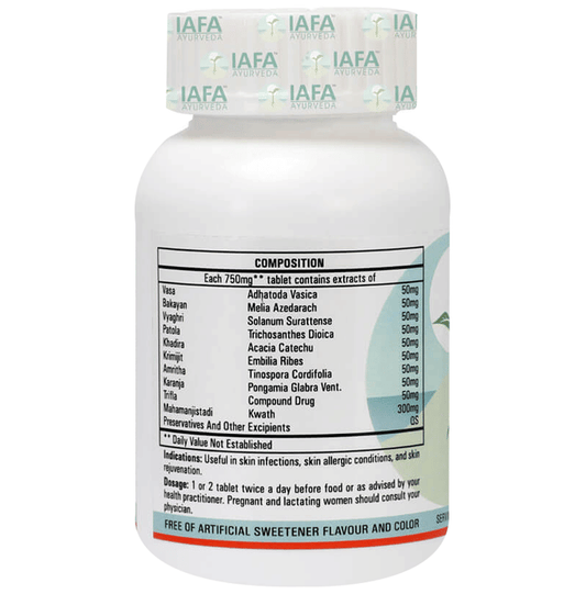 Iafa Ayuveda Skin Detox Tablets | Swadesiicart