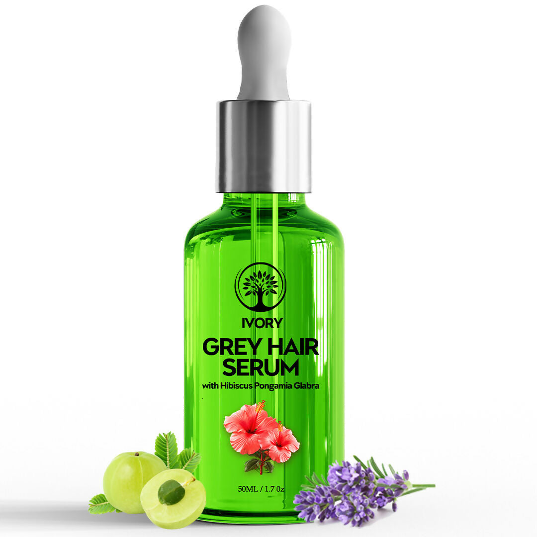 Ivory Natural Grey Hair Serum - Restore Natural Hair Color | Swadesiicart