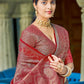 Shree Shyam Fashion Linen Cotton Grey Saree