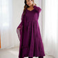 Joban Fashion Wine Kurta Set Georgette Sequence Embroidery Work - Swadesiicart