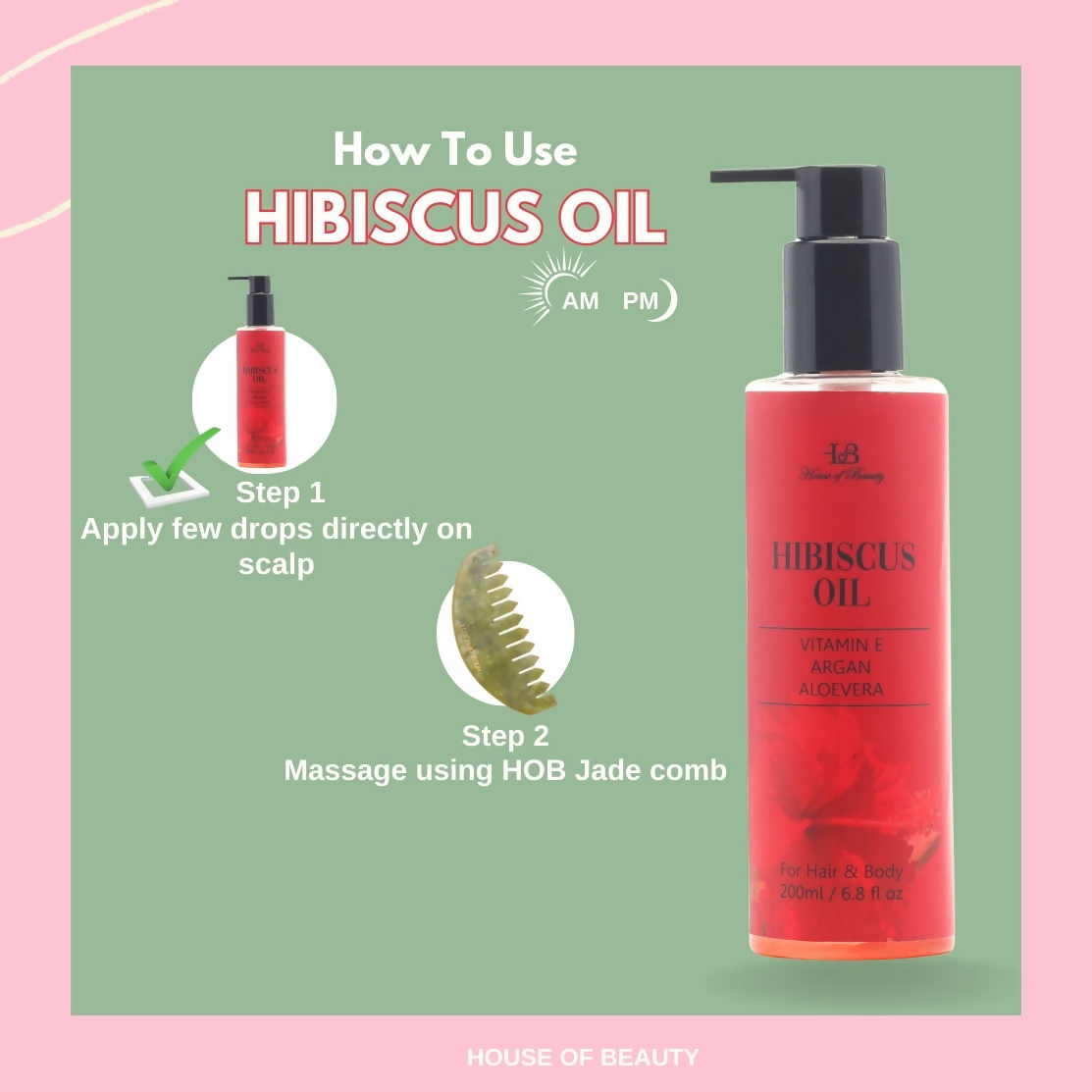 House of Beauty Hibiscus Oil - Swadesiicart