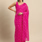 Ahalyaa Women's Traditional Semi Stitch Saree - Fuchsia | Swadesiicart