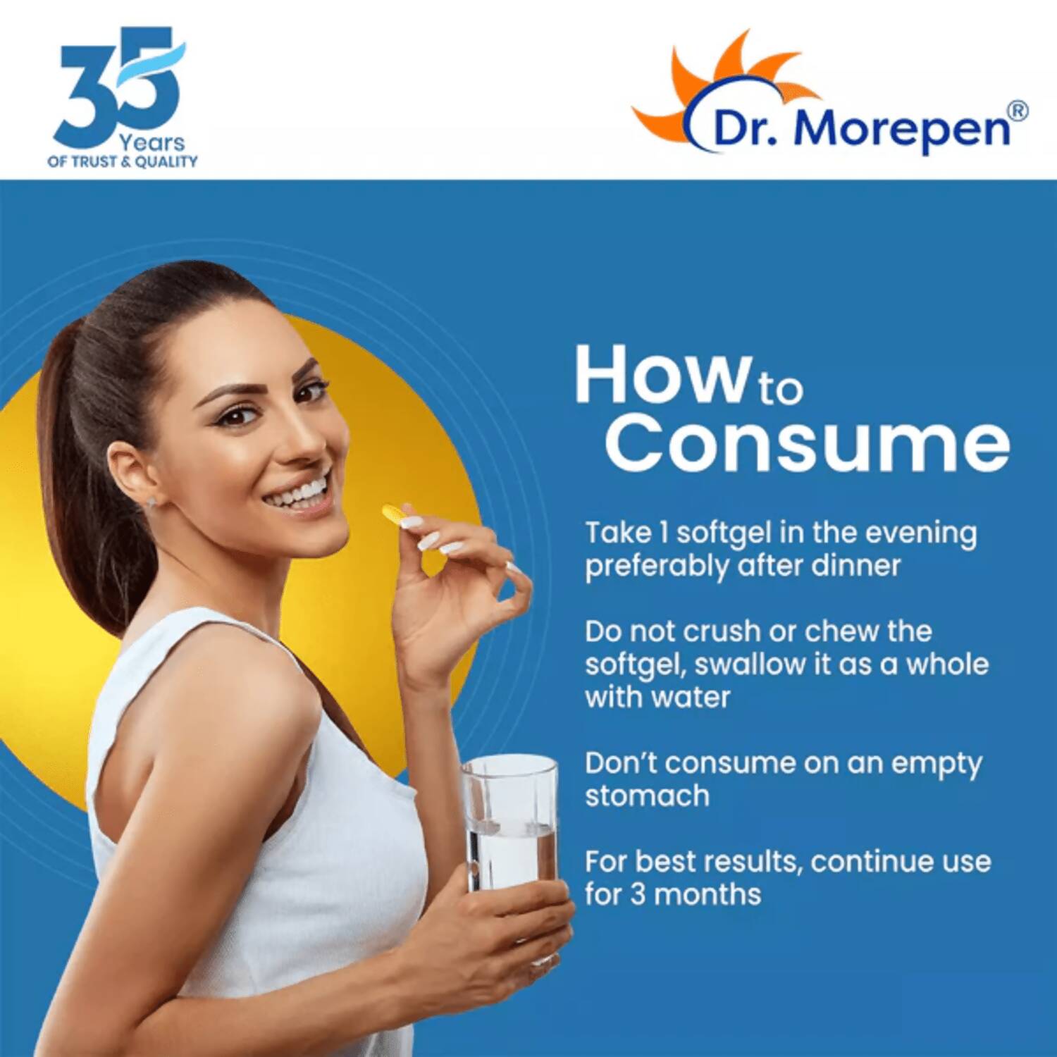 Dr. Morepen Multivitamin Women Tablets and Omega 3 Deep Sea Fish Oil Softgels Combo - Swadesiicart