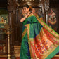 Very Much Indian Pure Silk Paithani - Dual Tone Blue Green | Swadesiicart