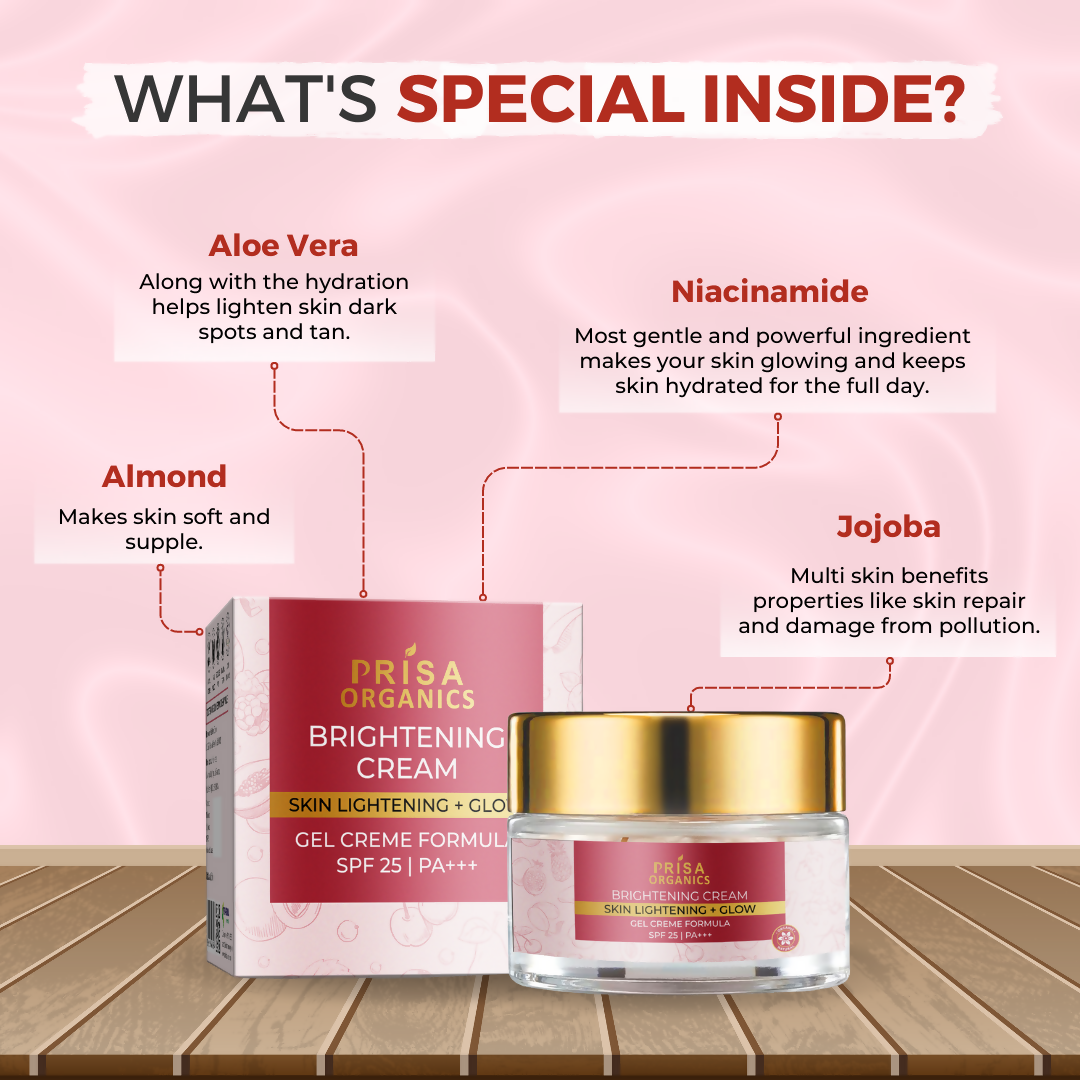 Prisa Organics Brightening Cream - Swadesiicart