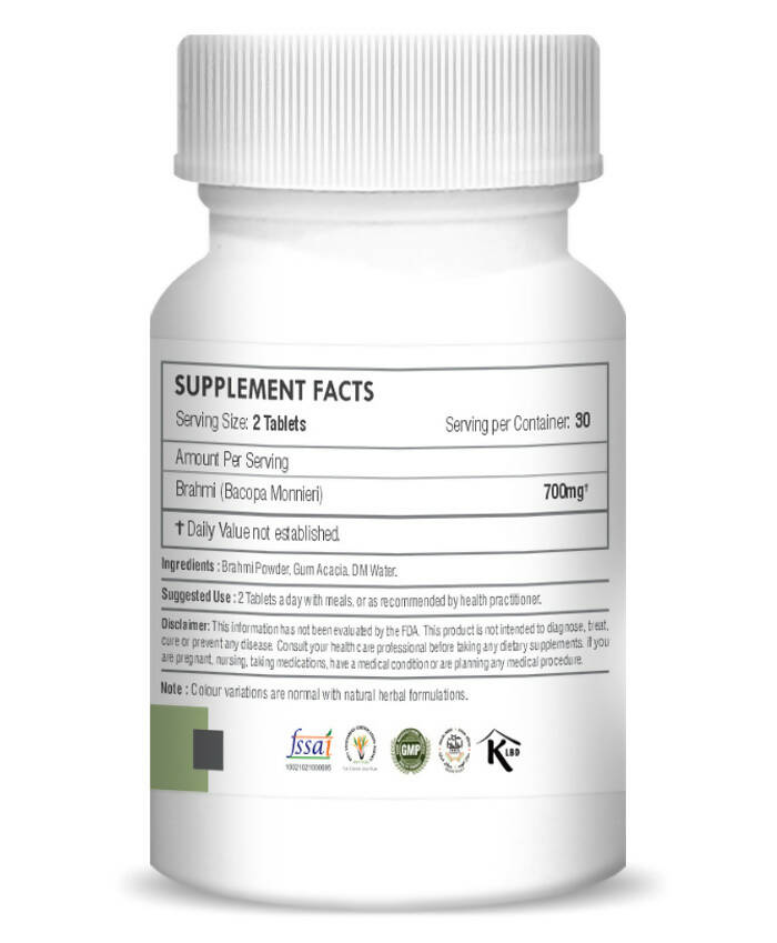 H&C Herbal Brahmi Tablets - Swadesiicart