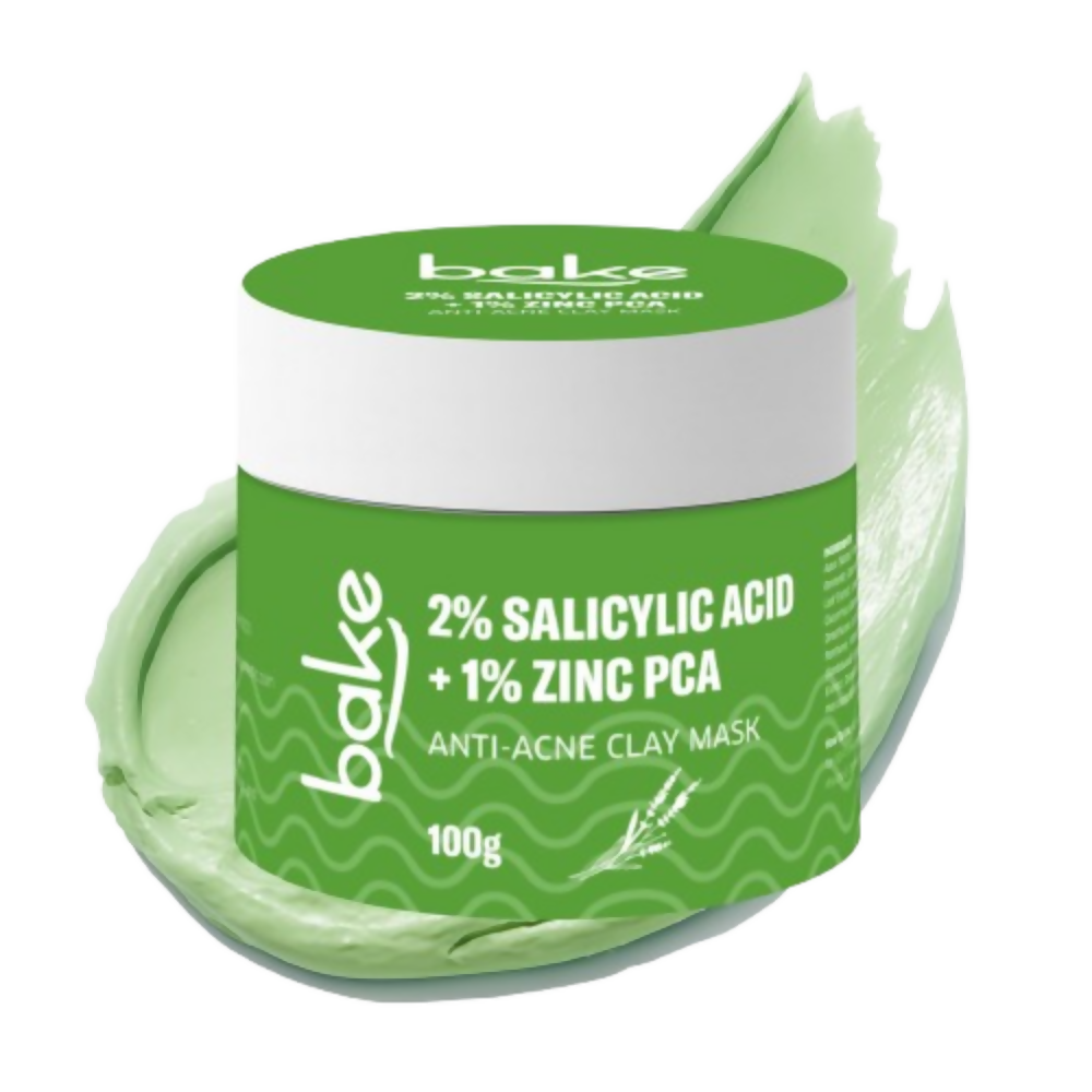 Bake 2% Salicylic Acid + Zinc PCA Anti-Acne Clay Mask | Swadesiicart
