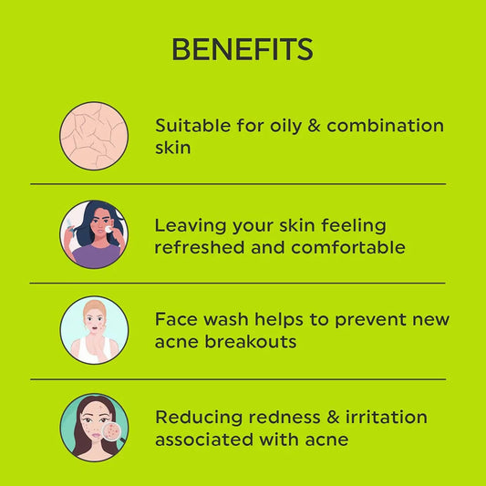 House of Beauty Anti Acne Foam Face Wash - Swadesiicart
