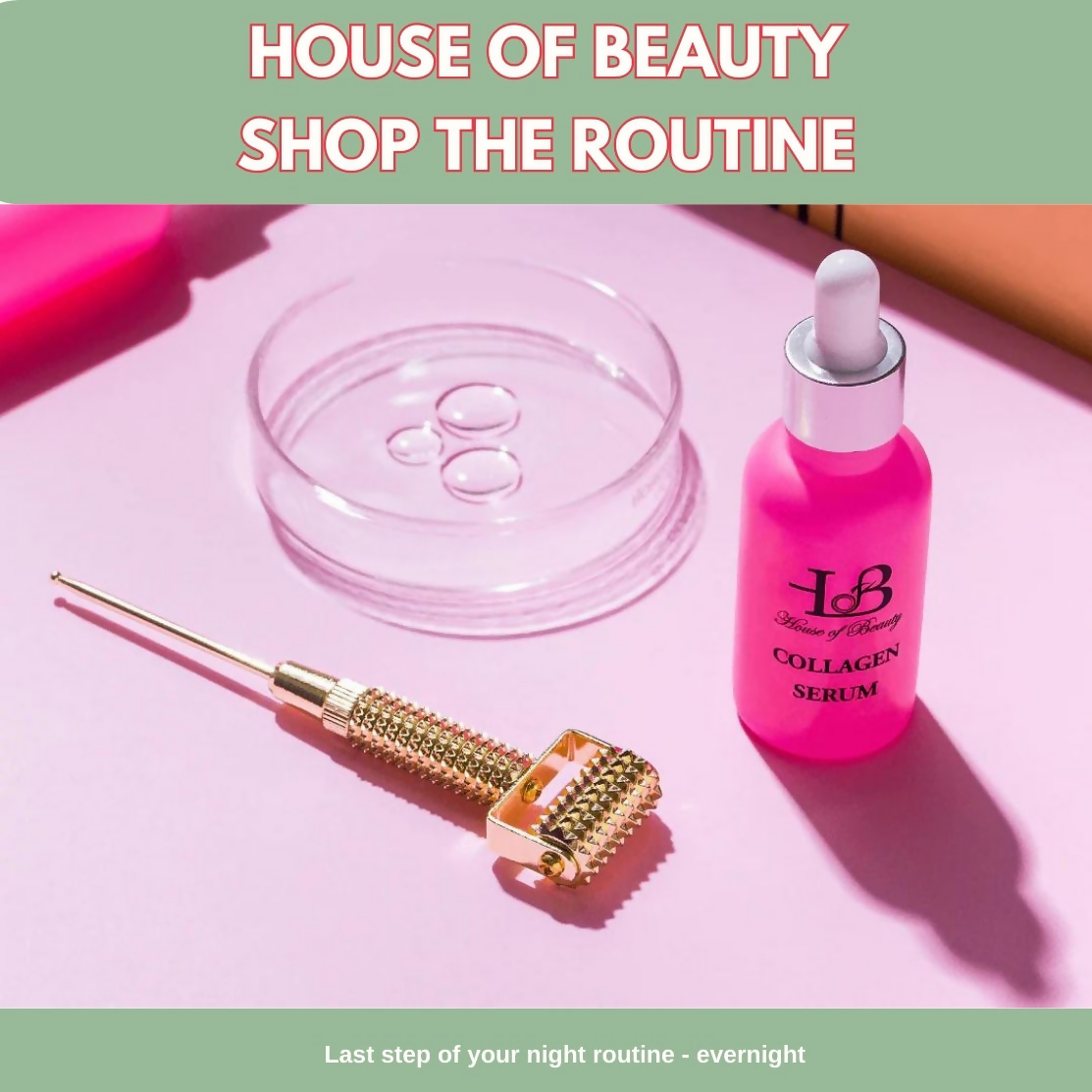 House of Beauty Gold Collagen Roller - Swadesiicart