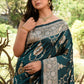 Joban Fashion Green Banarasi Soft Pure Handloom Banarasi Silk Saree | Swadesiicart